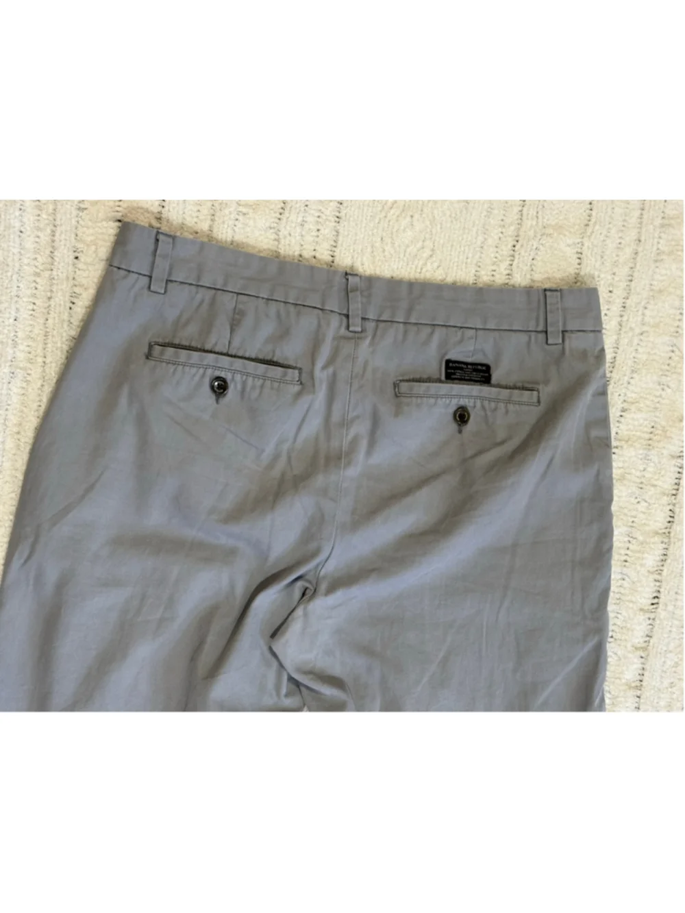 Banana Republic Aiden Slim Chino Pants Gray 34x32